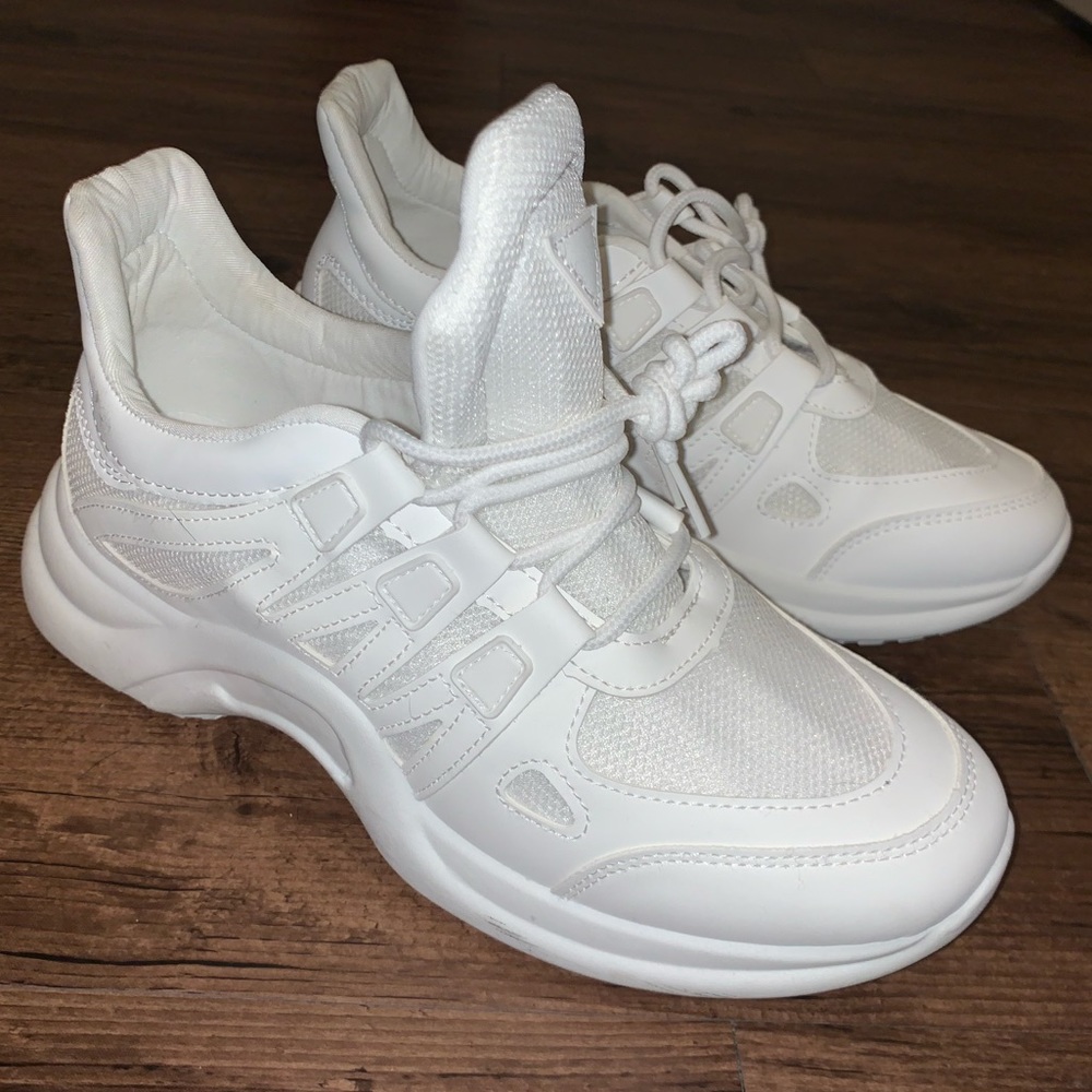 Chunky White Sneakers